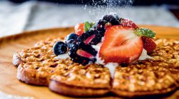 Gluten free waffles recipe from Malibu Farm