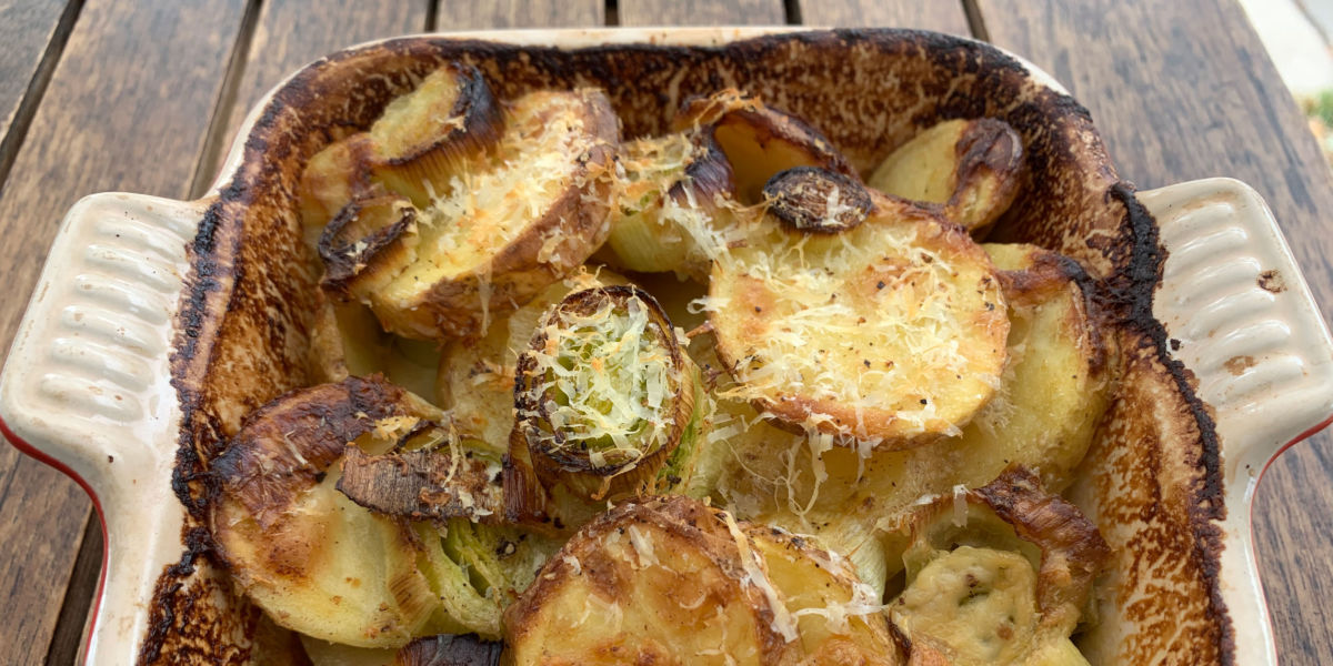 Potatoes Au Gratin With Leeks And Horseradish Recipe - Sunset Magazine