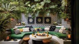 Martyn Lawrence- Bullard Statement Tile Outdoor Entertaining