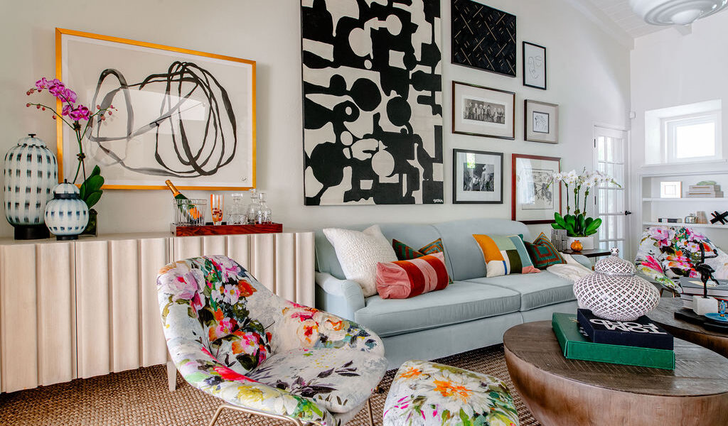 Maximalist Living Room by Van Zee Design Interiors