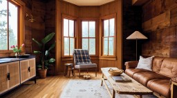 Mendocino Ranch Cabin Living Room