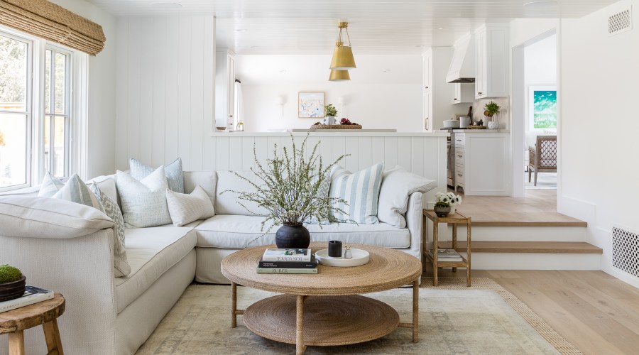 A Coastal Style Queen Creates a Pristine O.C. Oasis with Plenty of Beachy Charm