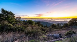 A sunset in Berkeley, California