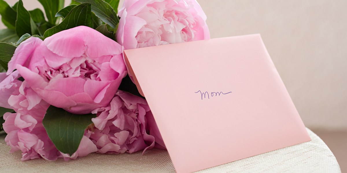 Mother's Day Flowers and Card