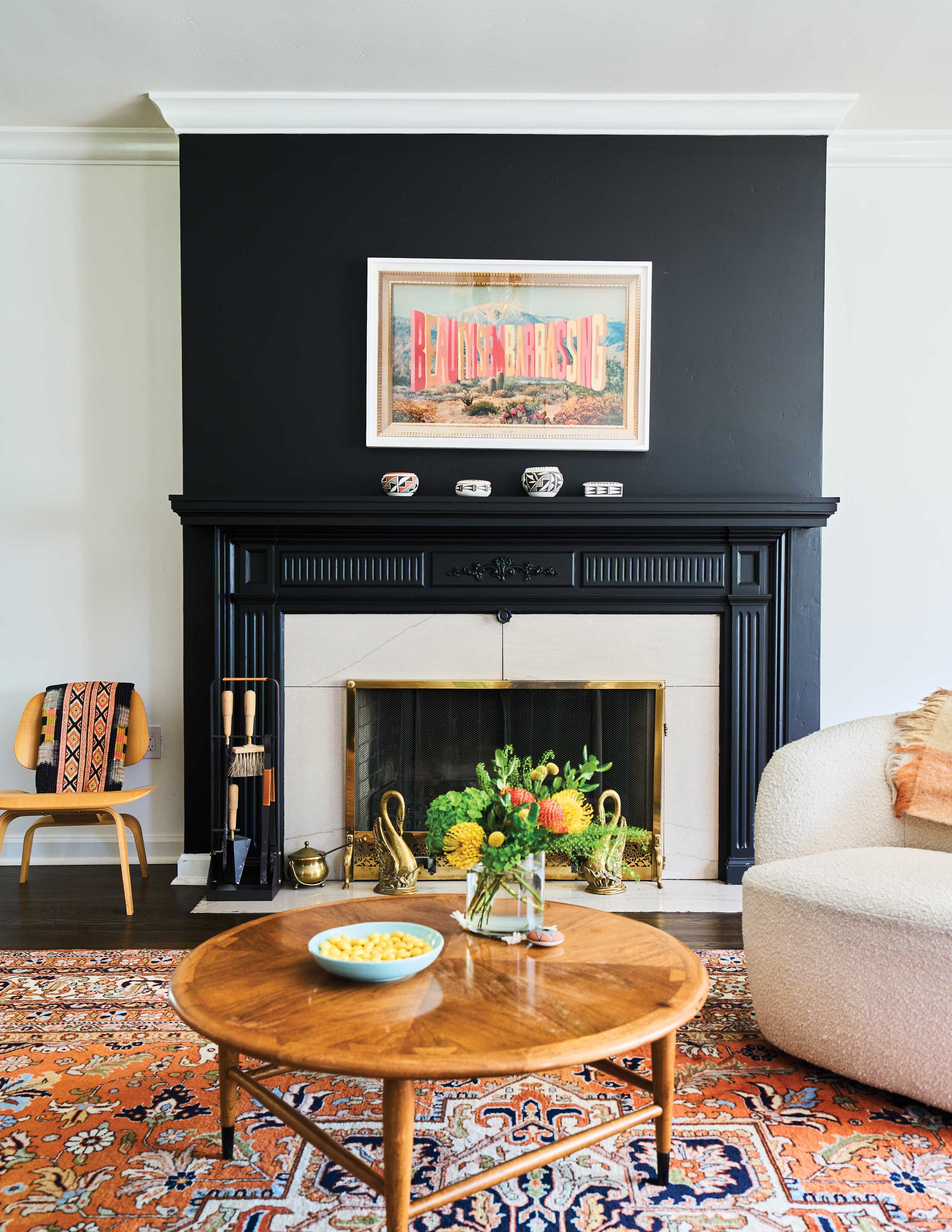 Black Fireplace