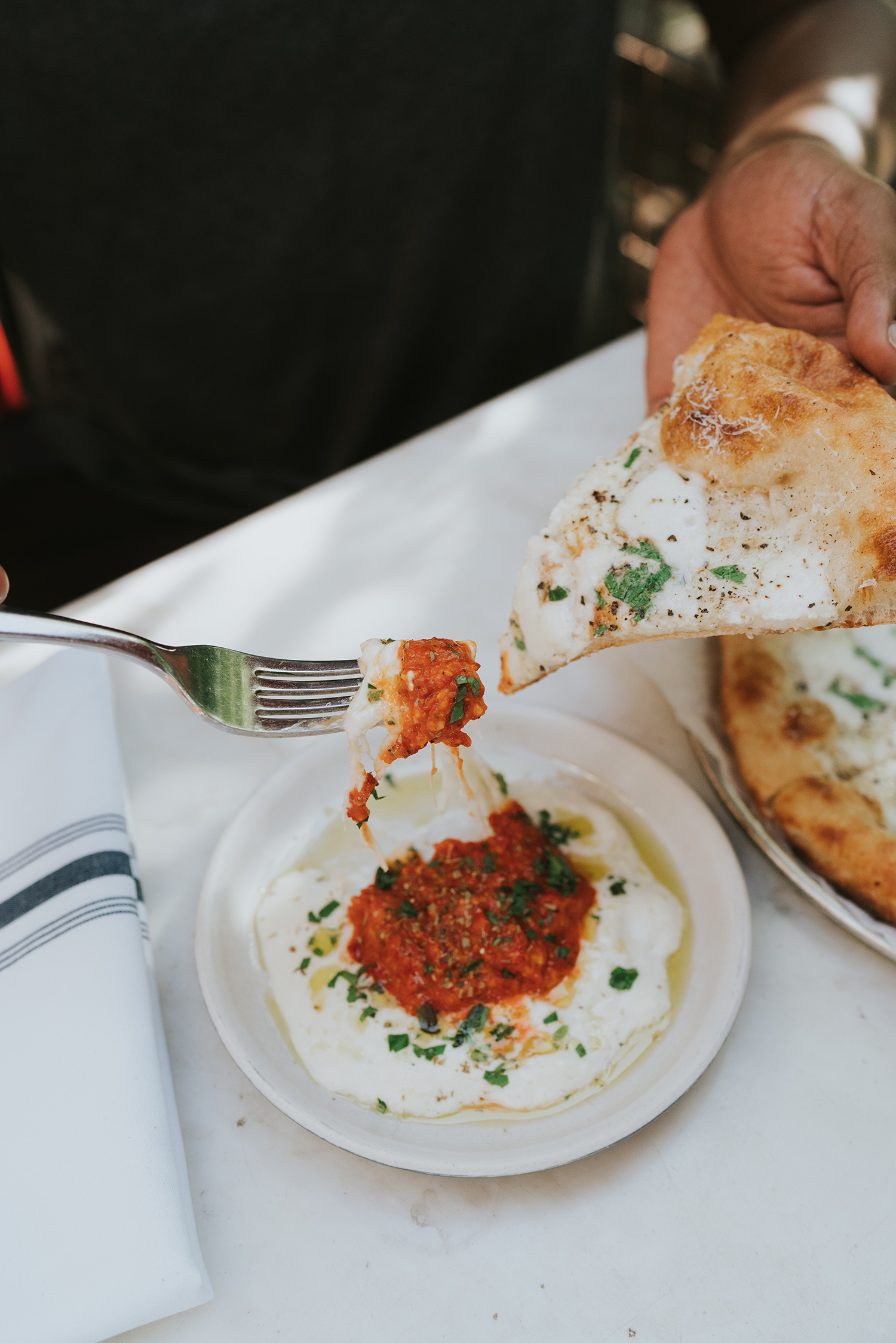 North Italia Cacio e Pepe Pizza