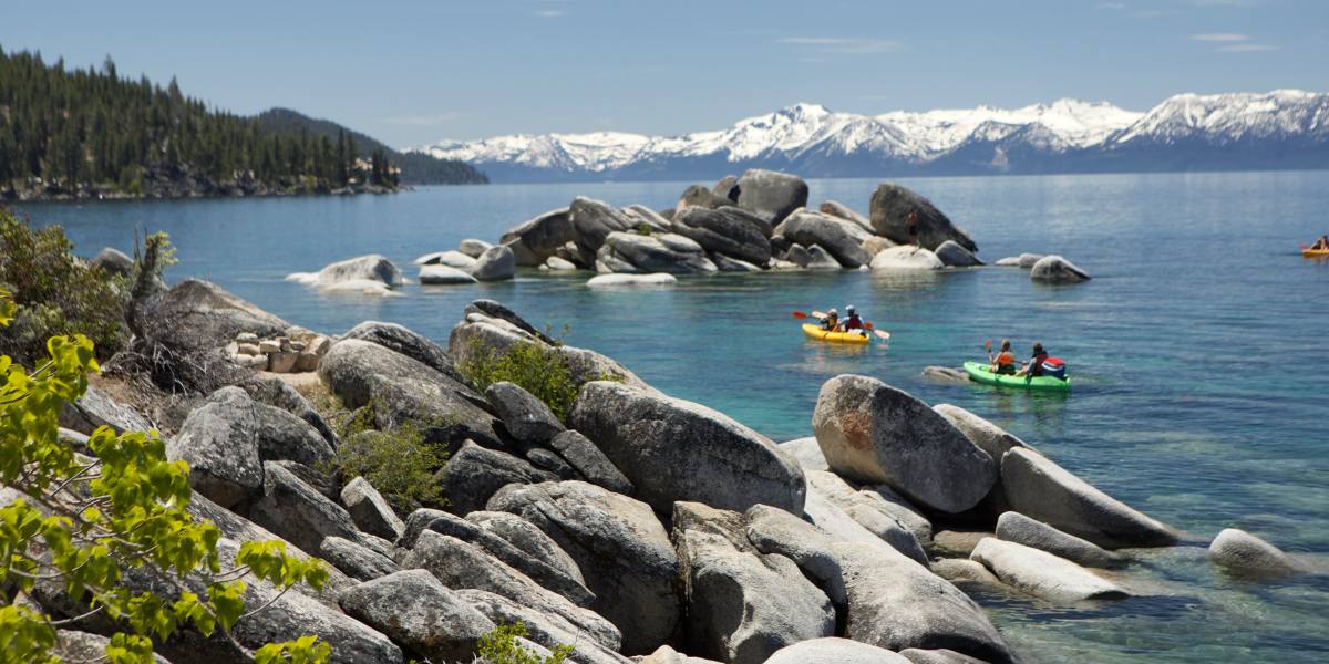 Kayaking on North Lake Tahoe