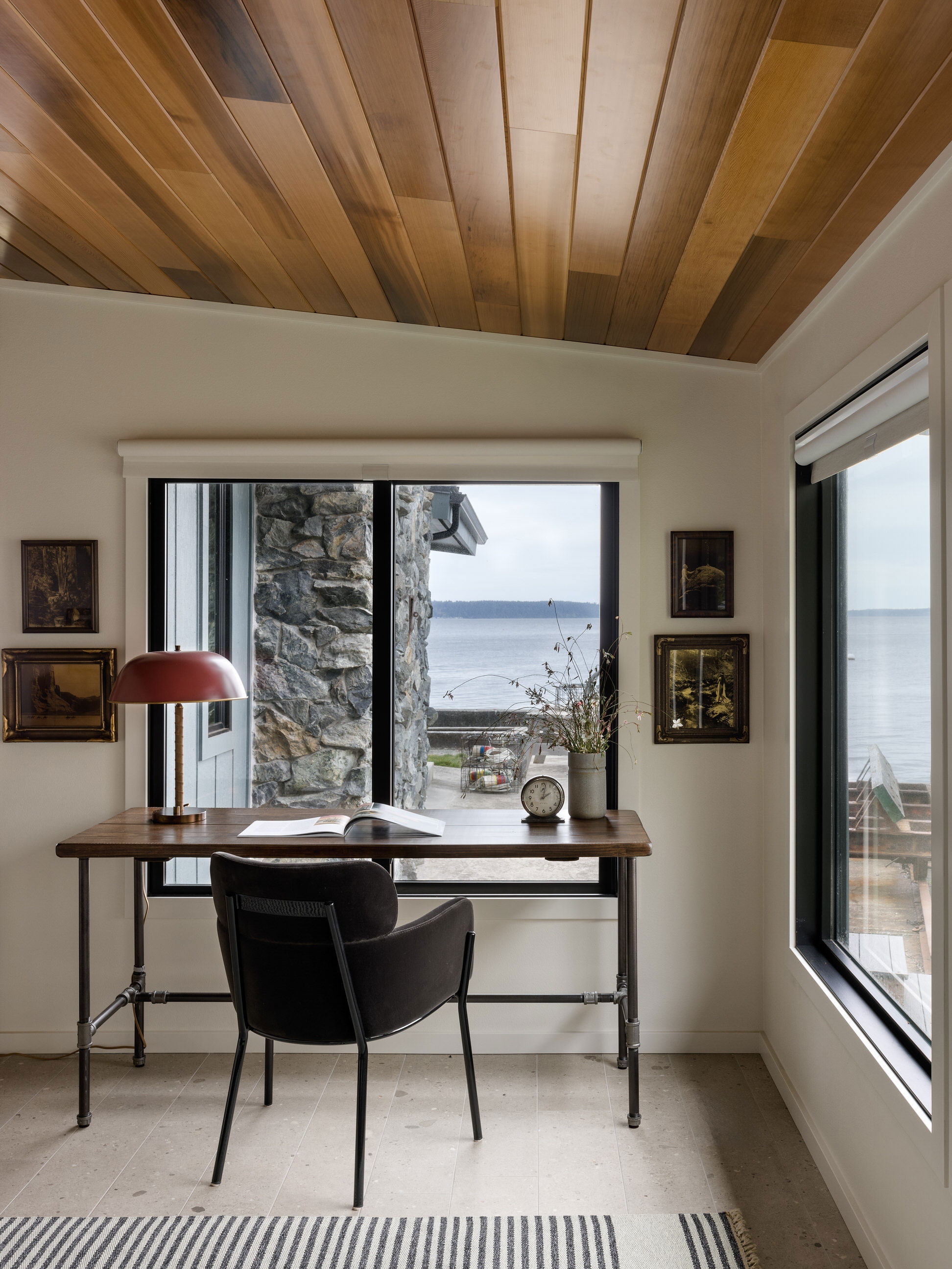 Office in Camano Island Cabin by Shannon Adamson