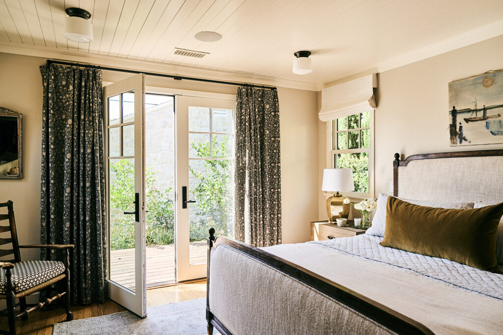 Bedroom in Orange County Cottage by Denise Morrison