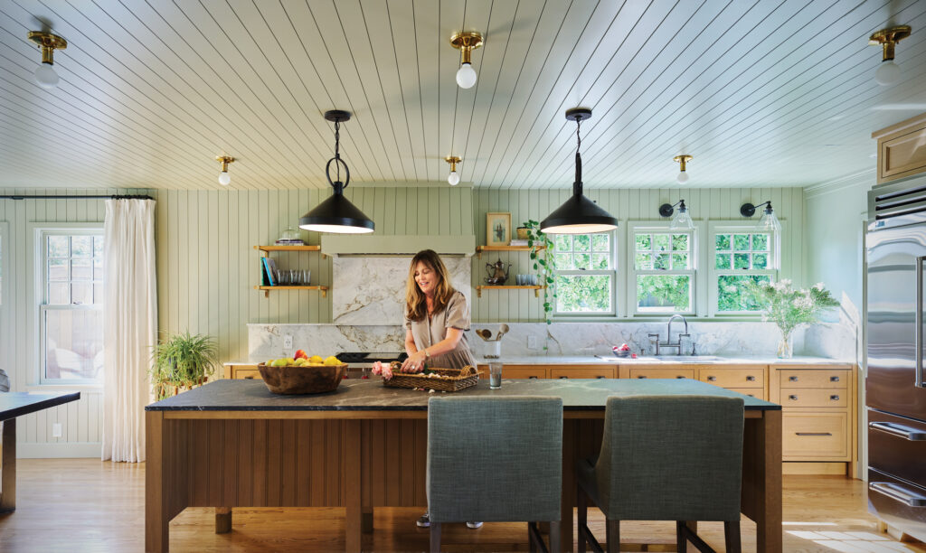 Kitchen in Orange County Cottage by Denise Morrison