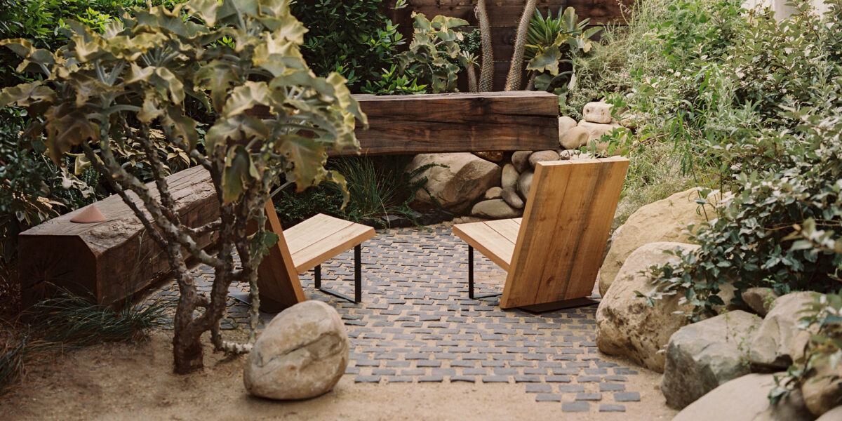 ORCA Adirondack Chairs in a Backyard