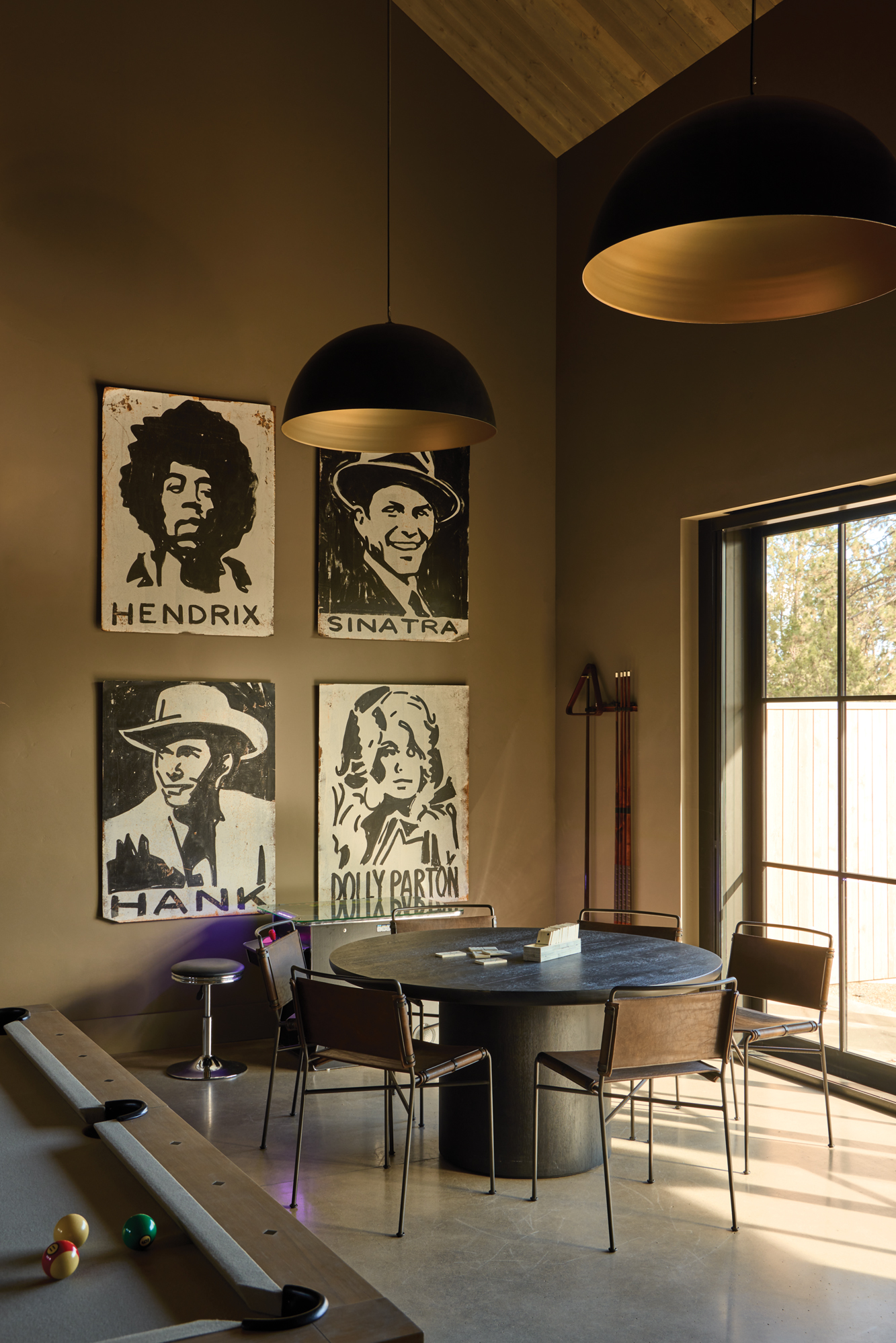 Oregon High Desert Barn Game Room Poker Table