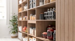 Organized Pantry Shelves