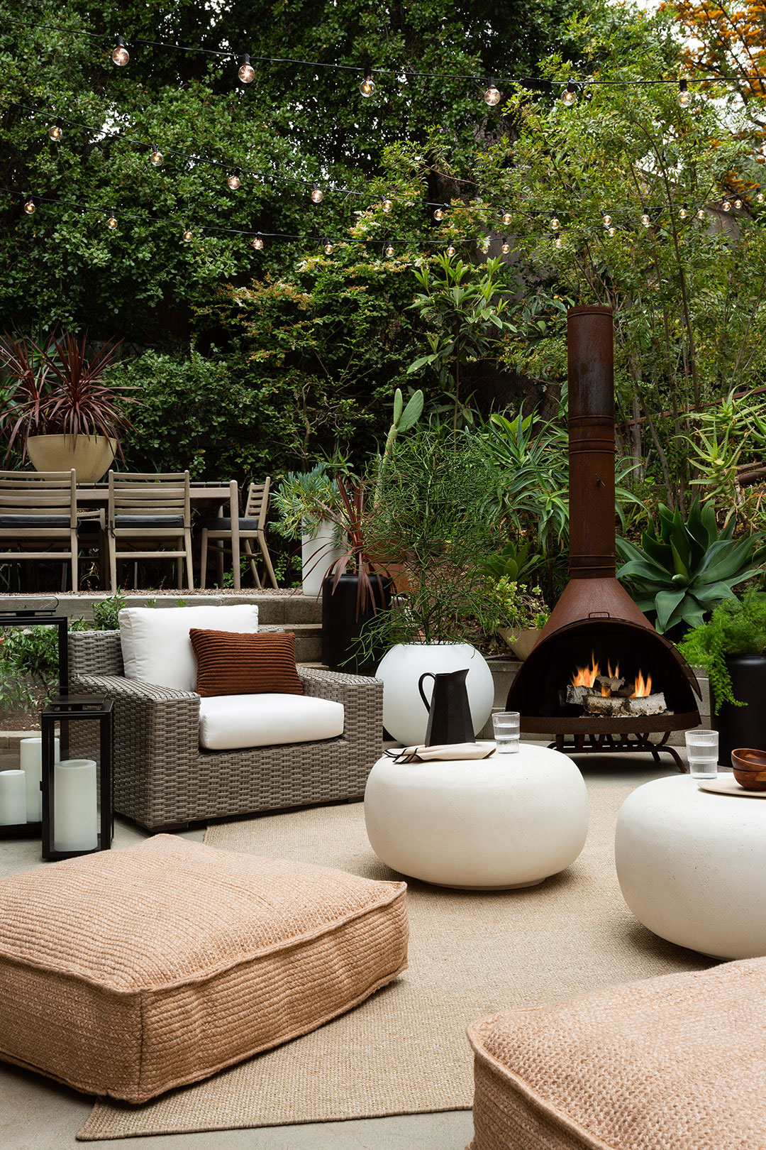 Outdoor Firepit Living Area by Brady Tolbert