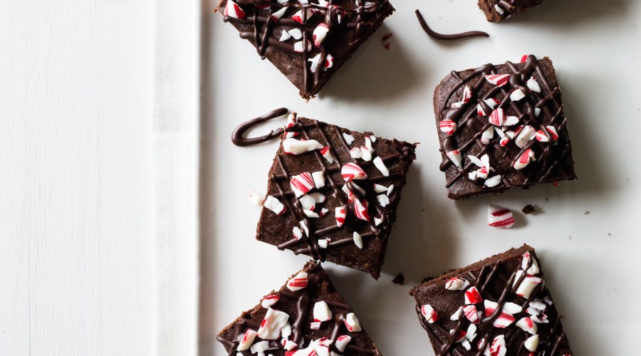 Dark Chocolate Peppermint Brownies