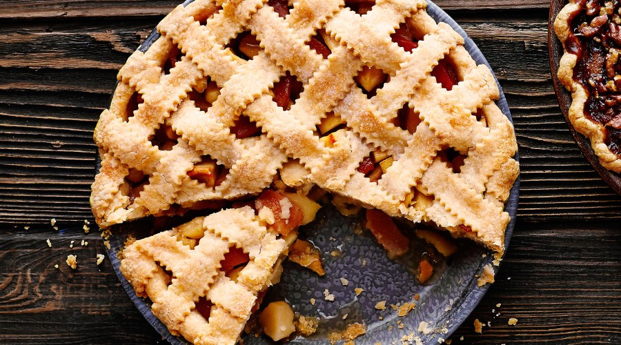 Lattice-Top Apple Quince Pie