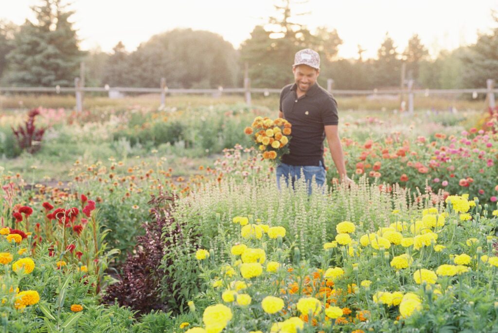 Julio Freitas in the Garden