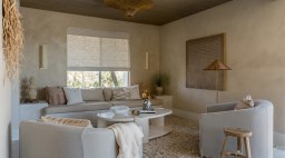 Plaster Sofa Living Room Makeover by Makehouse Design