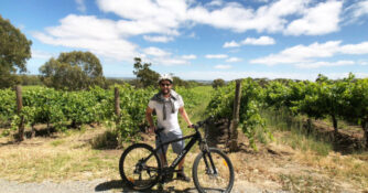 Eric Rosen in a Vineyard