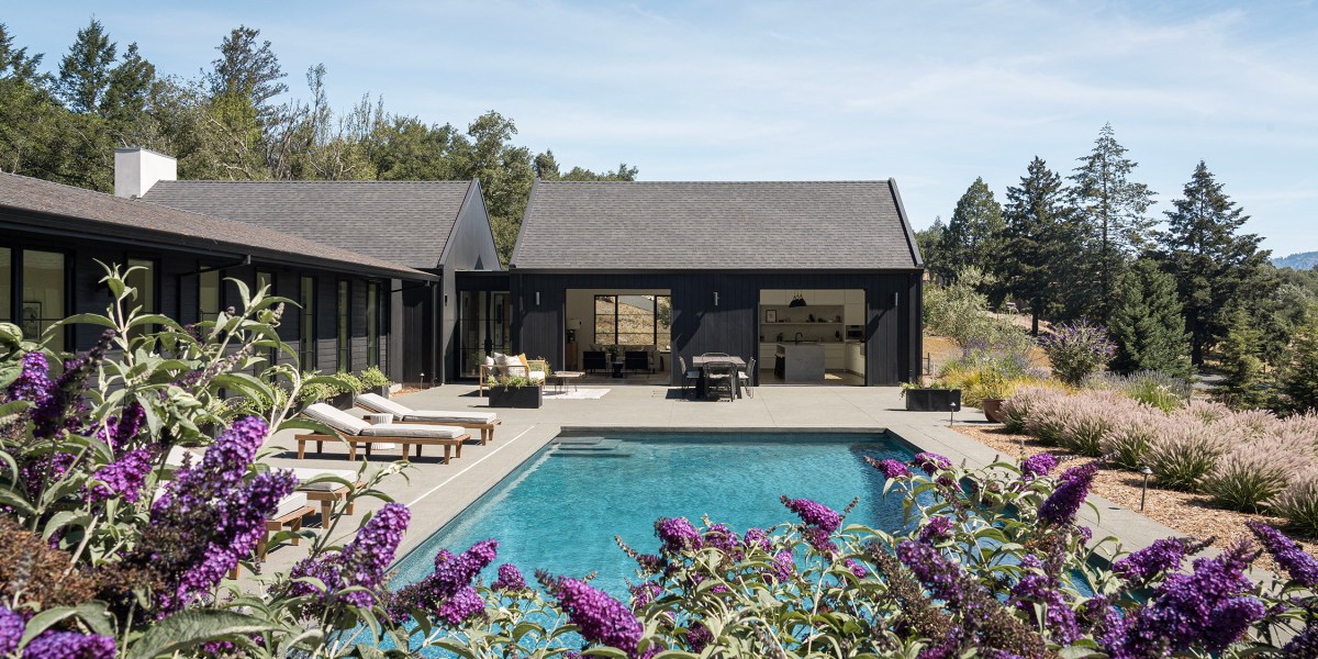 Pool in Sonoma House by Lucy McLintic