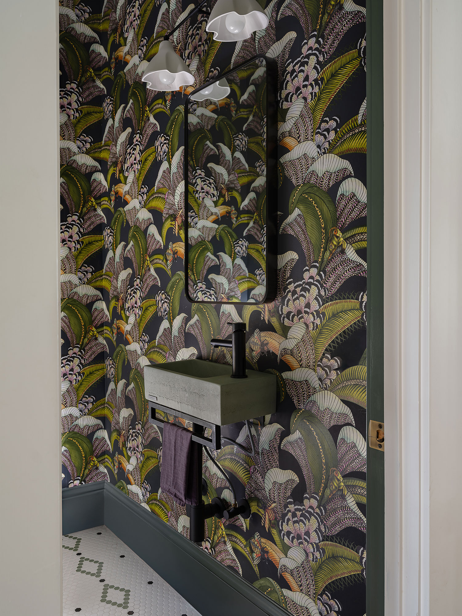 Powder Room in Cole Valley Craftsman by Rachel Selding