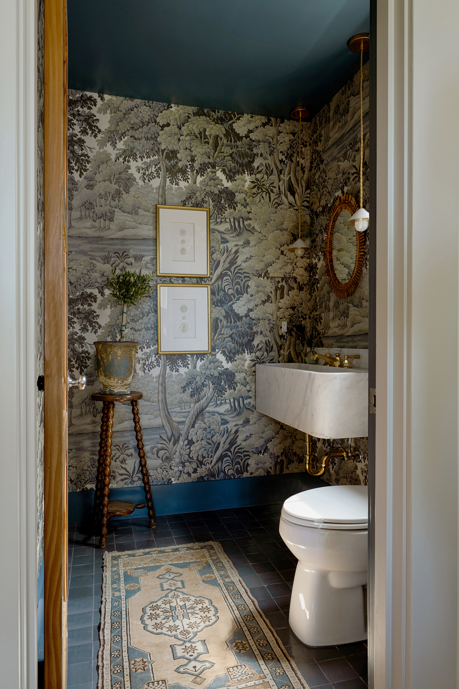 Powder Room in Kirkland Seattle House by Jessica Nelson