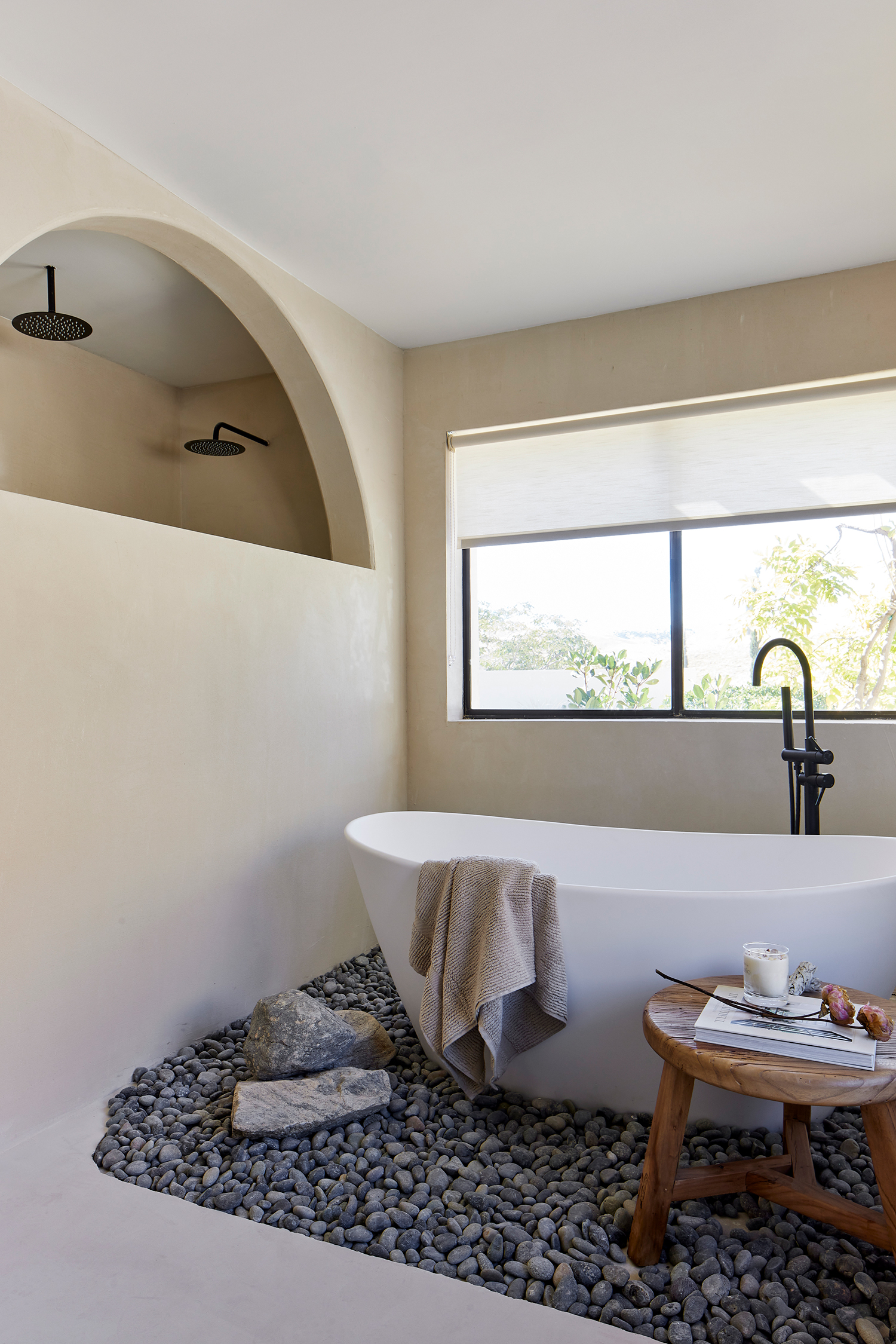 Primary Bathroom in Gorman Road House by Tanya Stone