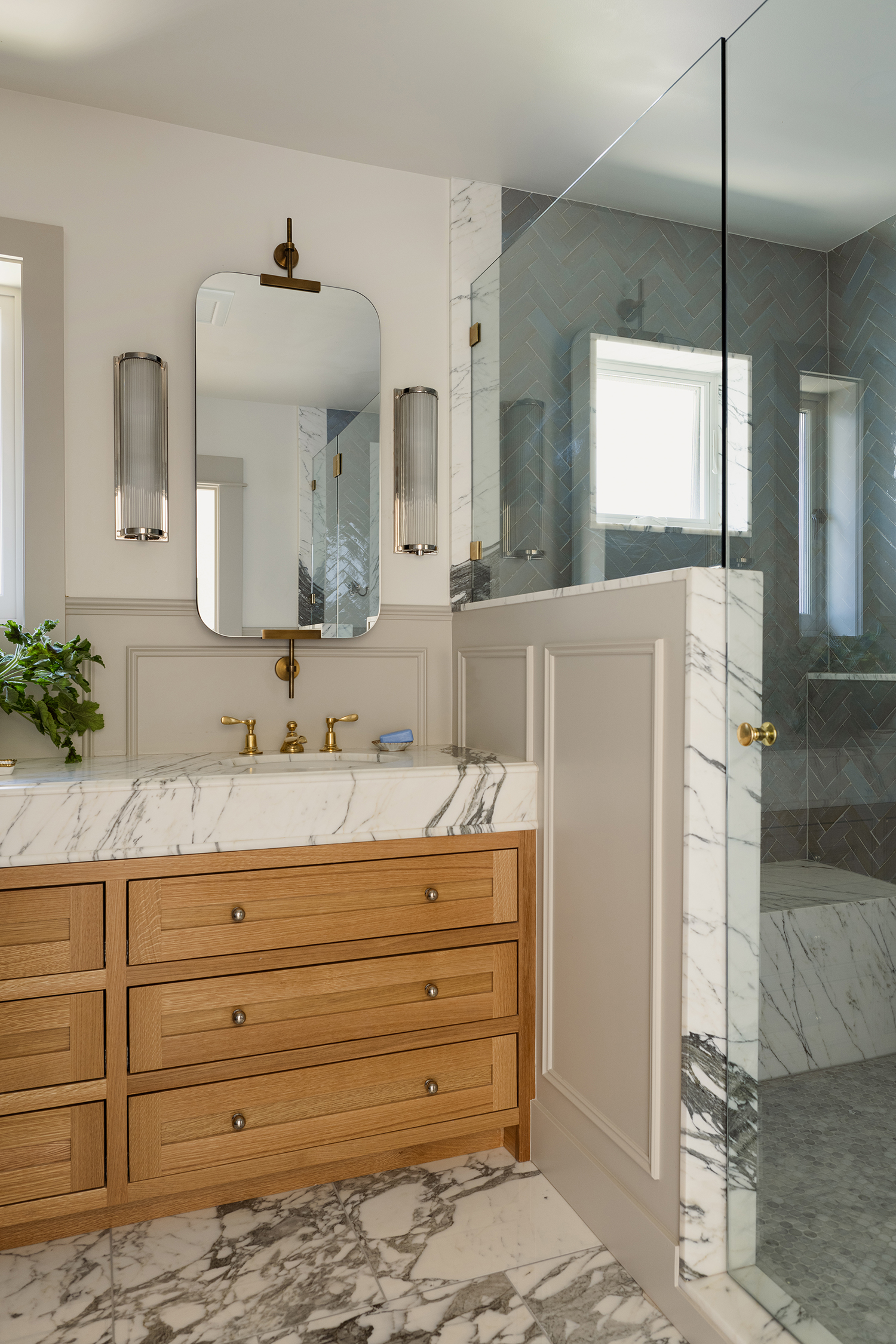 Primary Bathroom in Kirkland Seattle House by Jessica Nelson