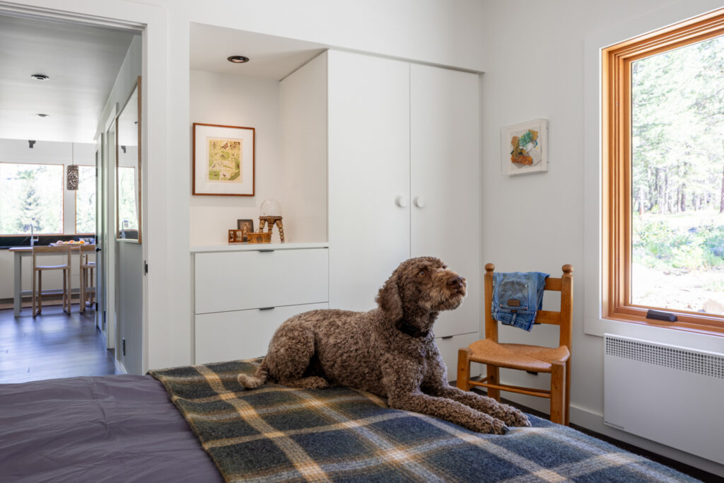 Primary Bedroom in Washington Cabin by Best Practice Architecture