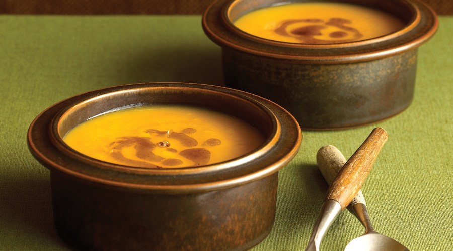 Spiced Pumpkin Soup with Ginger Browned Butter