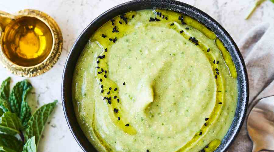 Zucchini Mint Soup
