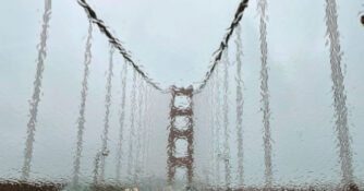 Rainy Golden Gate Bridge