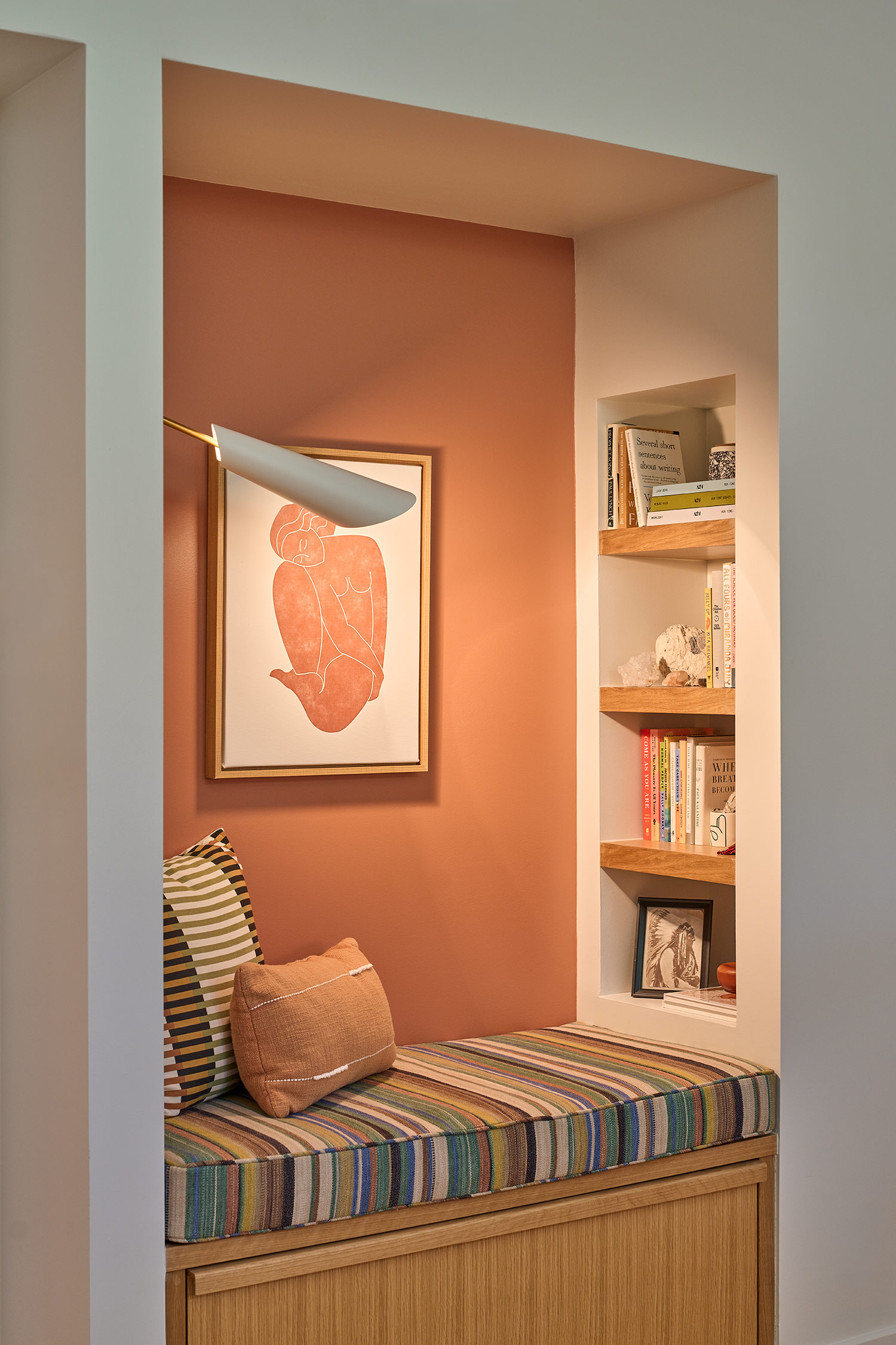 Reading Nook in Austin Mid-Century House by CG&S Design-Build