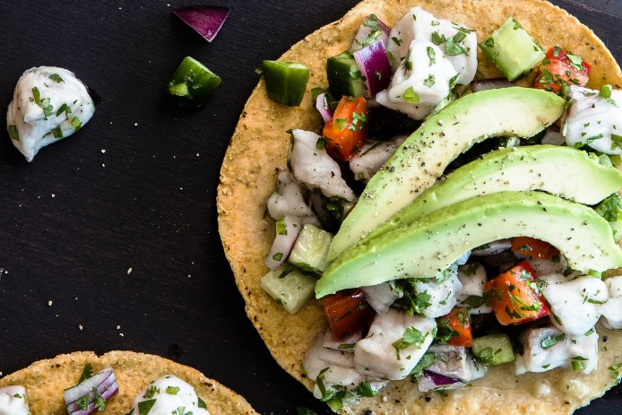 Rockfish Ceviche Tostadas