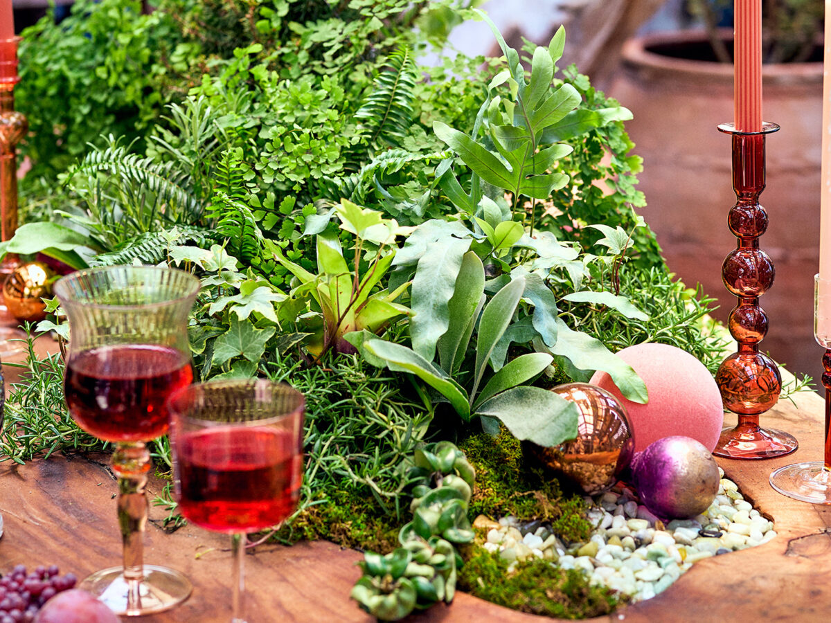 Holiday Centerpiece with Rosemary Incorporated