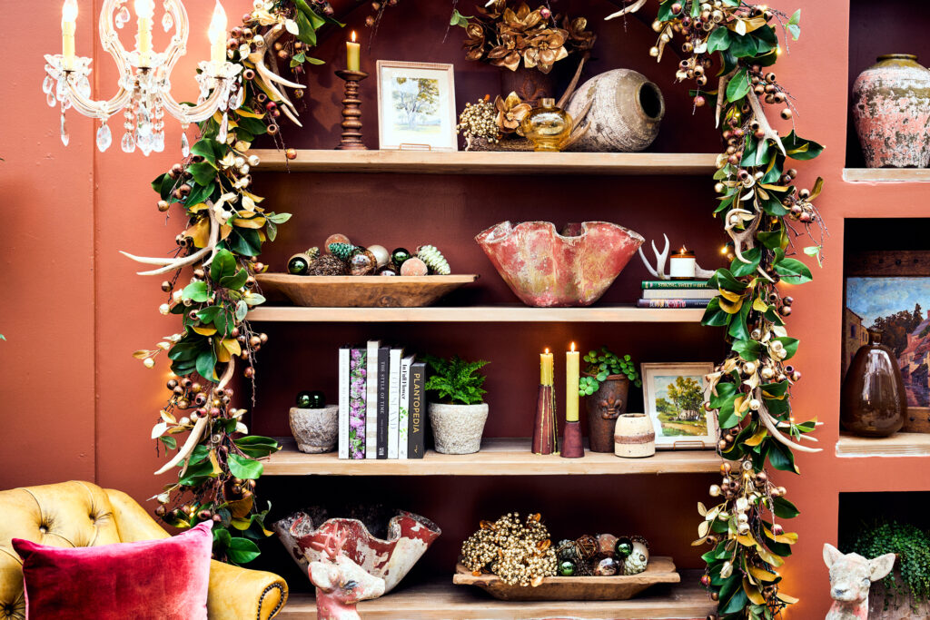 Rolling Greens Holiday Shelving