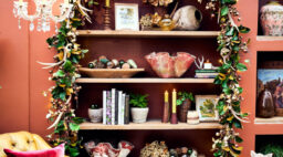 Rolling Greens Holiday Shelving