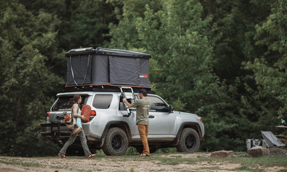 Roofnest Tent on Top of Car