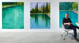 Salomón Huerta Portrait with Pool Series