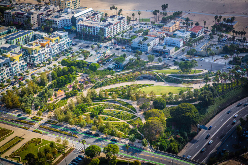 Santa Monica Aerial View