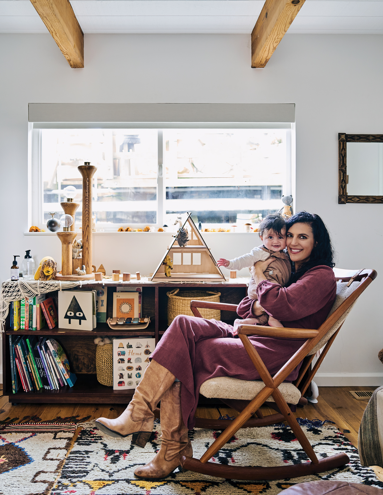 Sausalito Houseboat Nursery Blythe Friedmann and Baby