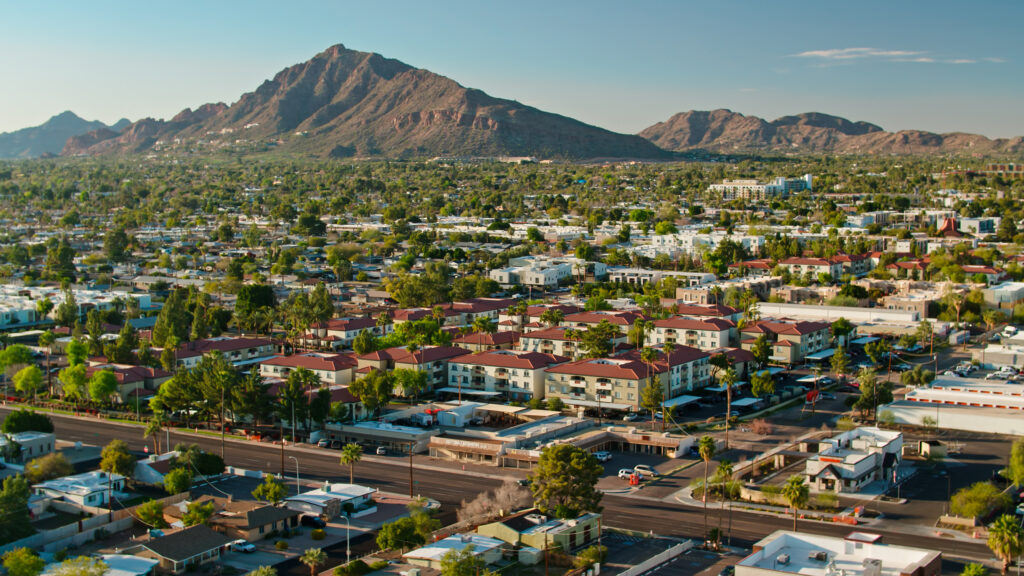 Scottsdale Arizona Aerial View