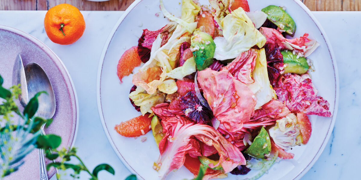 Chicory Salad With Winter Citrus Avocado And Fennel Vinaigrette Recipe Sunset Magazine