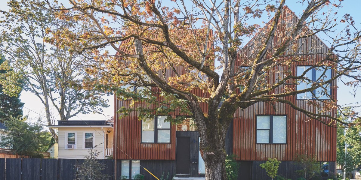 Seattle Townhome Corten Exeterior