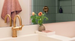 Sink in SF Bathroom by Lesley Ray Design