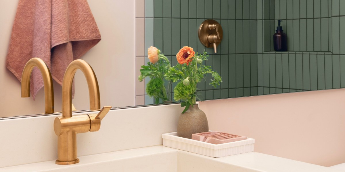 Sink in SF Bathroom by Lesley Ray Design