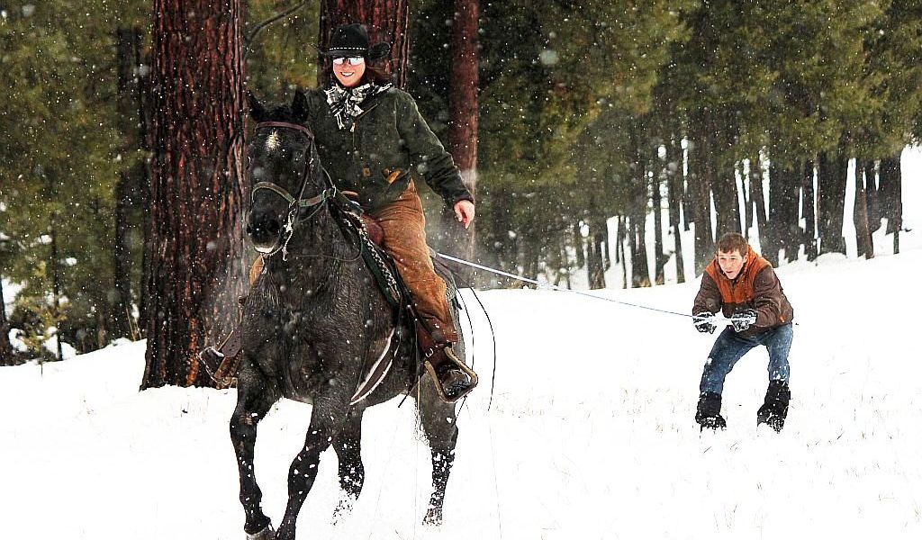 Skijoring at Triple Creek Ranch