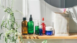 Skincare Products Bathroom