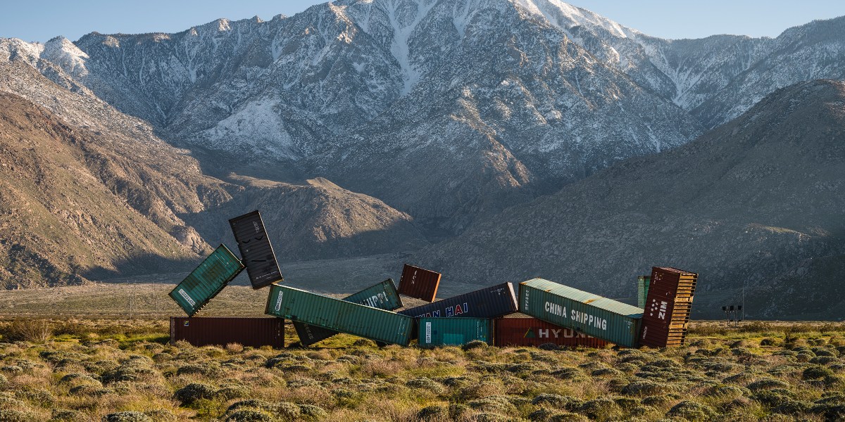 Sleeping Figure by Matt Johnson, Desert X 2023
