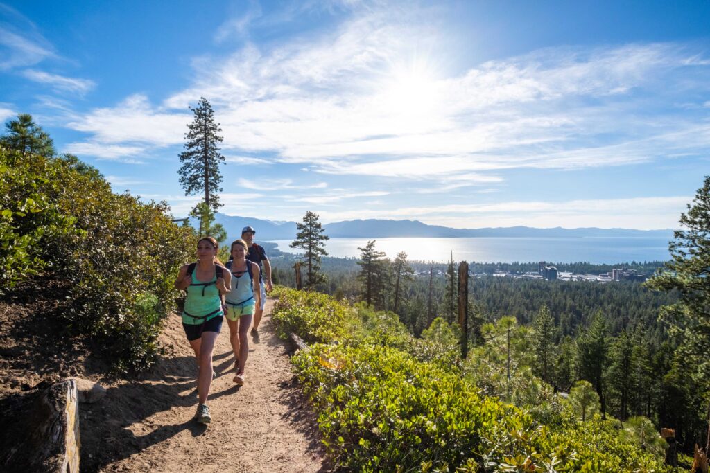 People Hiking at South Lake Tahoe